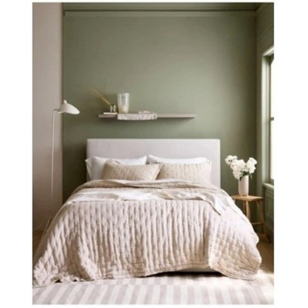 Quince Organic Bamboo Viscose Quilt King Cal King Sand Beige Neutral Bedding - Picture 6 of 9